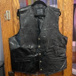 Vintage leather vest